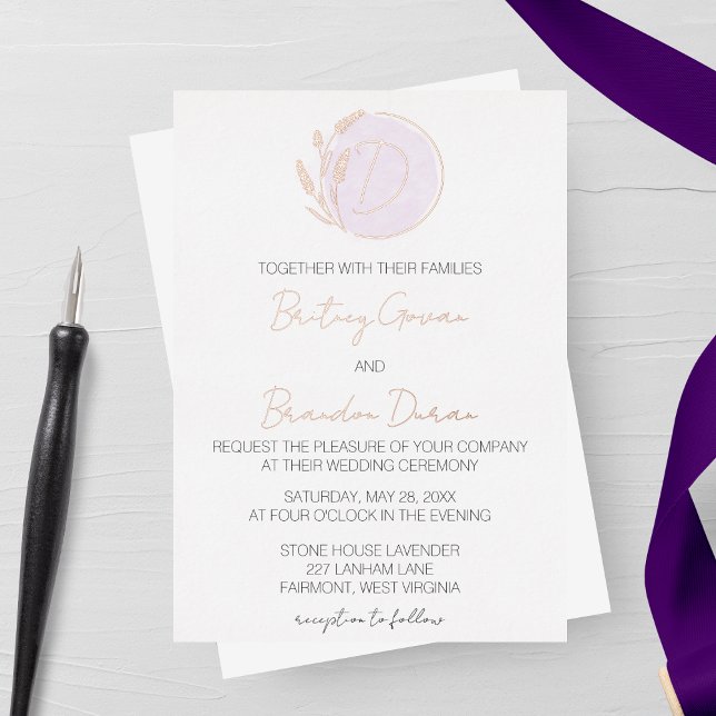 Lavender Monogram Wedding (Creator Uploaded)