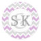 Lavender Monogram Wedding envelope seals