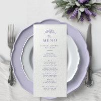 Lavender Monogram Wedding