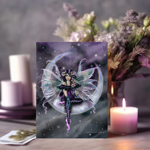 Lavender Moon Fairy Fantasy Art by Molly Harrison Postcard