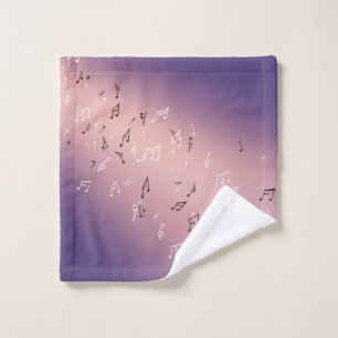 Lavender moon Musical Note Wash Cloth
