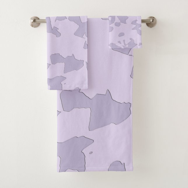 Lavender Moon Raker  Bath Towel Set (Insitu)