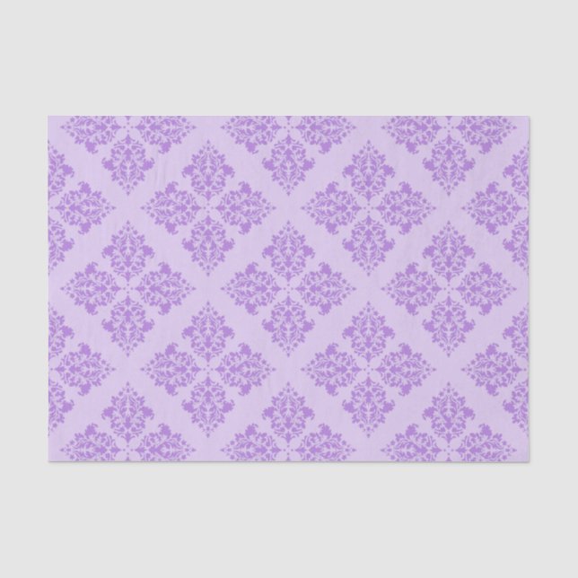 Lavender Moroccan Damask Tissue Paper (Front)