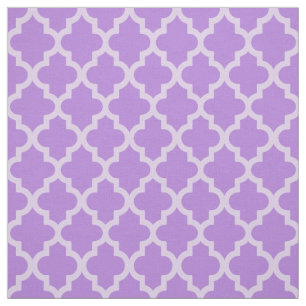 Lavender Moroccan Moods Quatrefoil Fabric