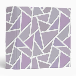 Lavender mosaic pattern binder