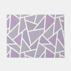 Lavender mosaic pattern doormat