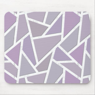 Lavender mosaic pattern mouse pad