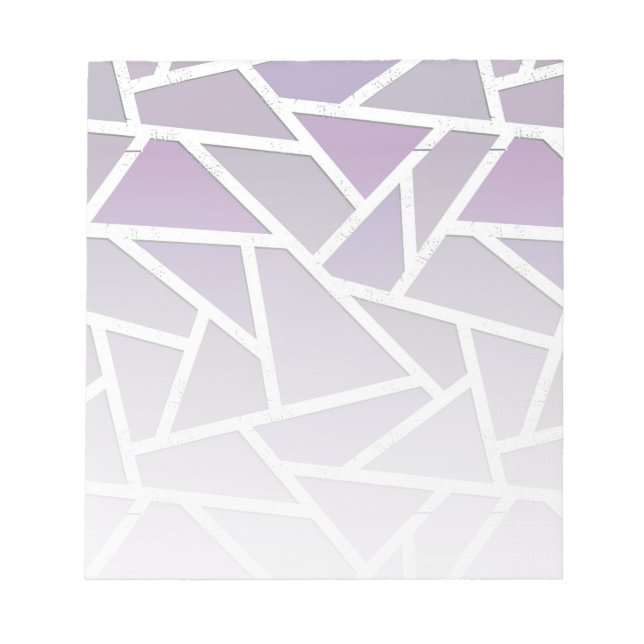 Lavender mosaic pattern notepad (Front)