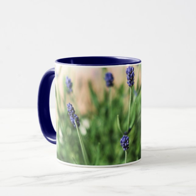 Lavender mug in Provencal style (Front Left)