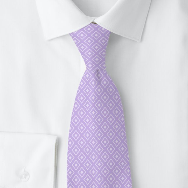Lavender Notched Diamond Tie (Creator Uploaded)