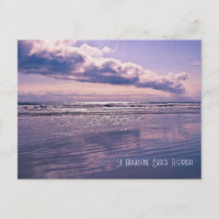 Lavender Ocean Sunrise Postcard