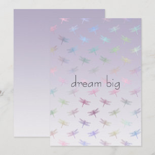 Lavender Ombre Rainbow Dragonflies
