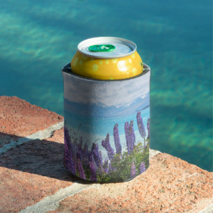lavender on the lake shore can cooler