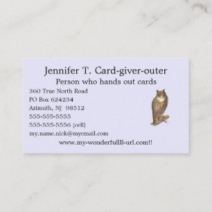 Lavender / Pale Violet Purple E6E6FA Solid Colour Business Card