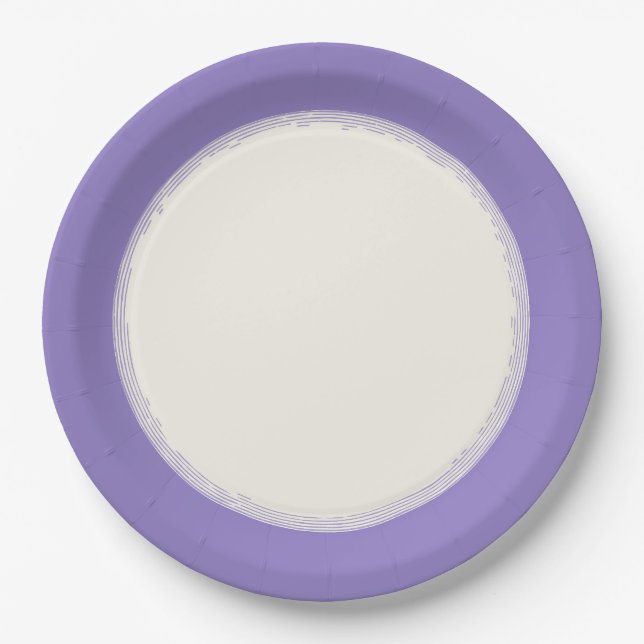 Lavender Paper Plate (Front)