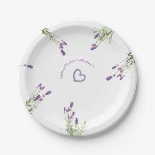 Lavender Paper Plates 7"