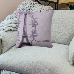 Lavender Paris Grunge American MoJo Coussin