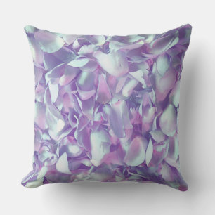 Lavender Pastel Petals Throw Pillow