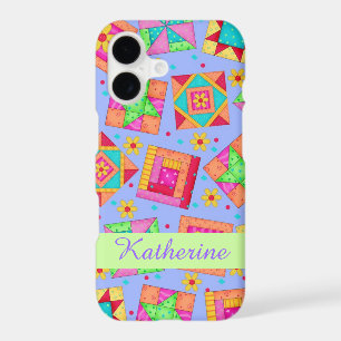 Lavender Patchwork Quilt Art Name Personalized