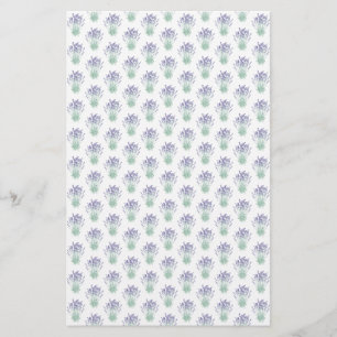 Lavender Pattern Gift Soap Wrap Linen Paper