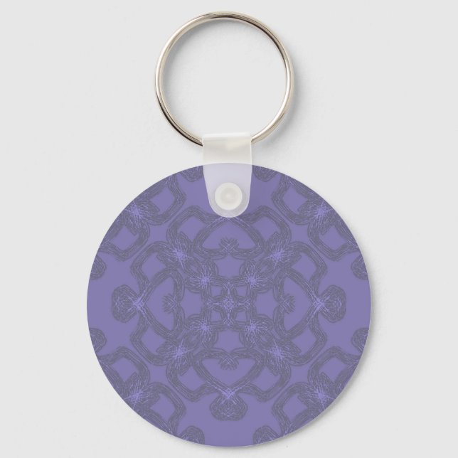Lavender pattern keychain (Front)