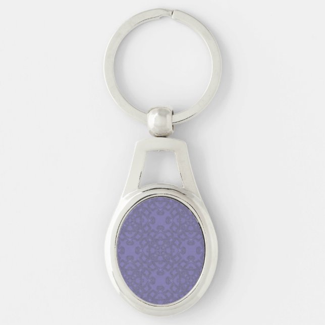 Lavender pattern keychain (Front)