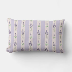 Lavender Pattern Lumbar Pillow