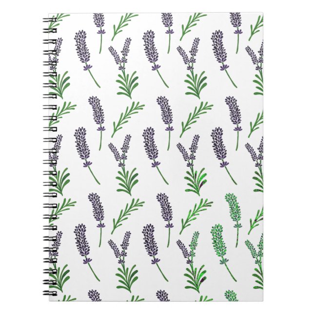 Lavender Pattern Notebook (Front)