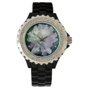 Lavender Peony Flower In Bloom Personalized  Watch