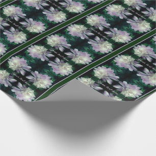 Lavender Peony Flower In Bloom Personalized Wrapping Paper