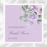 Lavender Peony Watercolor Floral Bridal Shower Napkin<br><div class="desc">Enhance your bridal shower with these Personalized, Lavender Peony Bridal Shower paper napkins, featuring elegant watercolor lavender peony flowers with delicate greenery set against a soft lilac background. Perfect for a floral bridal shower theme, these chic and sophisticated napkins will bring a touch of elegance to any table setting. Ideal...</div>