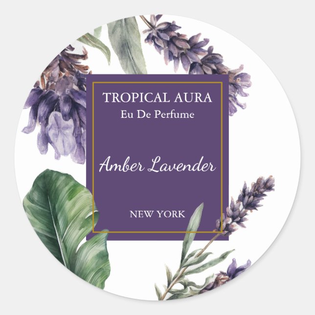 Lavender Perfume Label (Front)