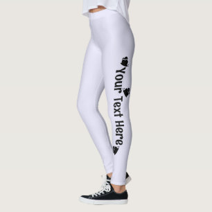 Lavender Personalized Butterfly Name Leggings