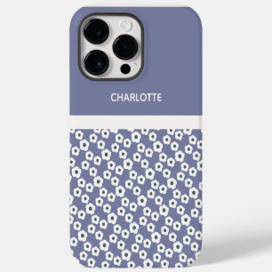 Lavender Personalized Modern Retro Floral Patterns iPhone 14 Pro Max Case