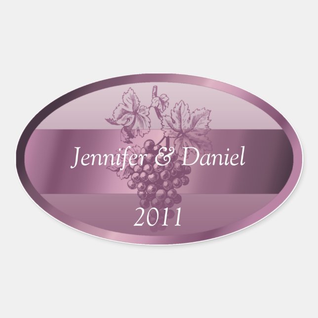 Lavender Personalized Wine Labels (Front)