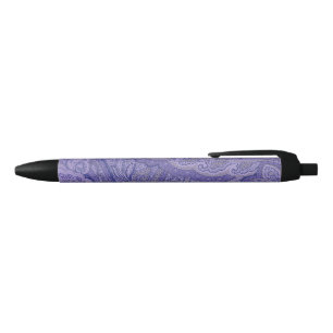 Lavender Pie Purple Black Ink Pen