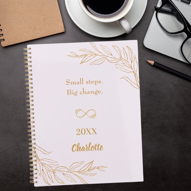 Lavender pink gold foliage motivational quote 2026 planner (Creator Uploaded)