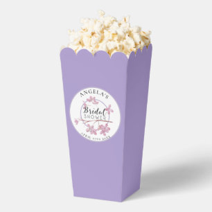 Lavender Pink Lilac Bridal Shower Favor Box