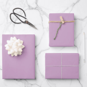 Lavender Pink Solid Colour Light Colour Wrapping Paper Sheet