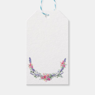 Lavender Pink Wild Rose and Eucalyptus Gift Tags