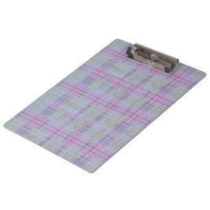 Lavender Plaid Harmony  Clipboard