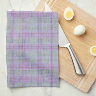 Lavender Plaid Harmony  Kitchen Towel