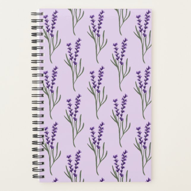 Lavender Planner - Motif violet (Devant)