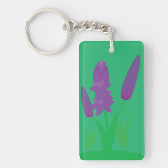Lavender Plants Keychain (Front)