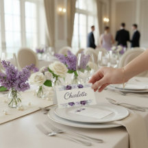 Lavender & Plum Floral Watercolor Wedding