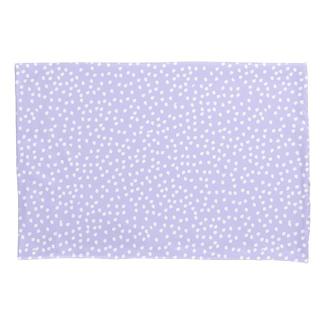 Lavender Polka Dot Pillowcase (Front)