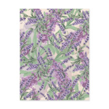 Lavender Profusion Dusty Lavender Rustic Floral
