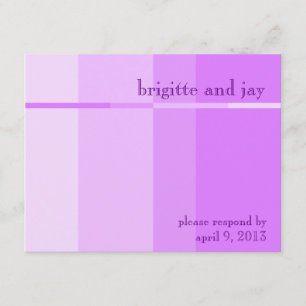 Lavender Progression Wedding Invitation RSVP Cards