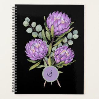 Lavender Protea Botanical Watercolor