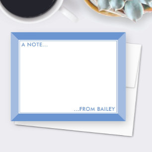 Lavender Purple 2-Tone Girls Stationery Cute Card